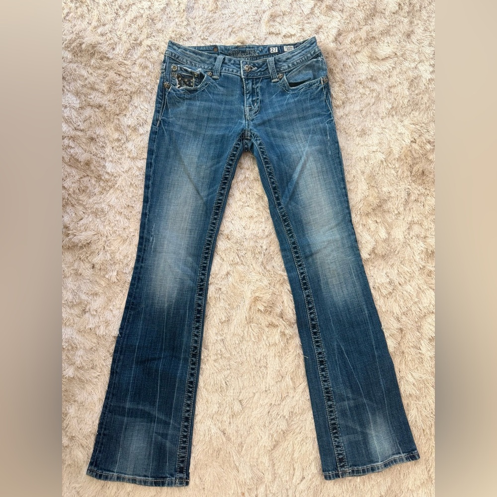 Miss Me Flare Jeans Size 27 Light Blue